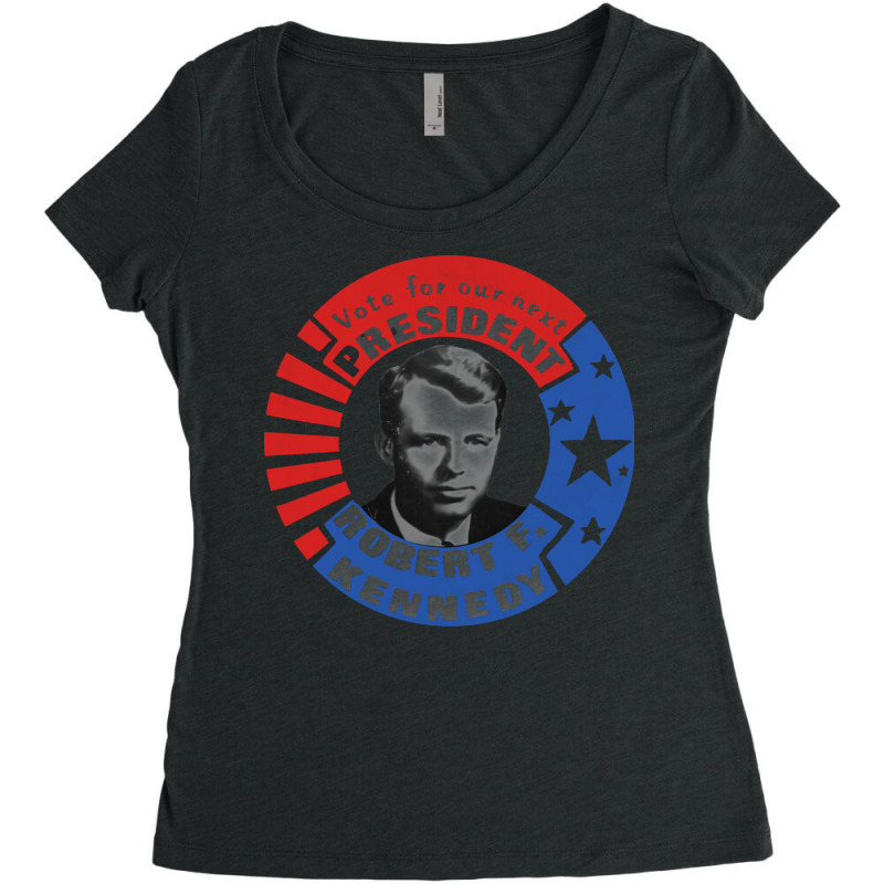 Robert F Kennedy For President Women's Triblend Scoop T-shirt by mfenguasnieq | Artistshot