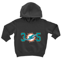 305 Modern Miami Football, Cool Dolphin, Tailgate Party Fan Premium Toddler Hoodie | Artistshot