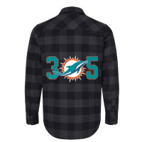 305 Modern Miami Football, Cool Dolphin, Tailgate Party Fan Premium Flannel Shirt | Artistshot