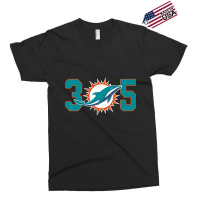 305 Modern Miami Football, Cool Dolphin, Tailgate Party Fan Premium Exclusive T-shirt | Artistshot