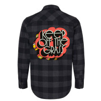 Keep Off The Grass   70s Stoner Design Flannel Shirt | Artistshot