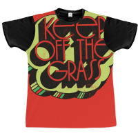 Keep Off The Grass 70s Retro Design Graphic T-shirt | Artistshot