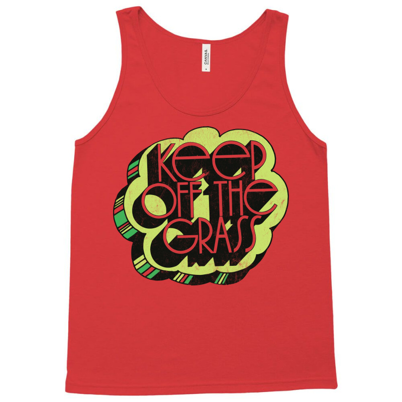 Keep Off The Grass 70s Retro Design Tank Top | Artistshot