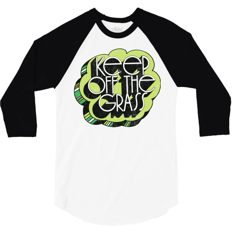 Keep Off The Grass 70s Retro Design 3/4 Sleeve Shirt | Artistshot