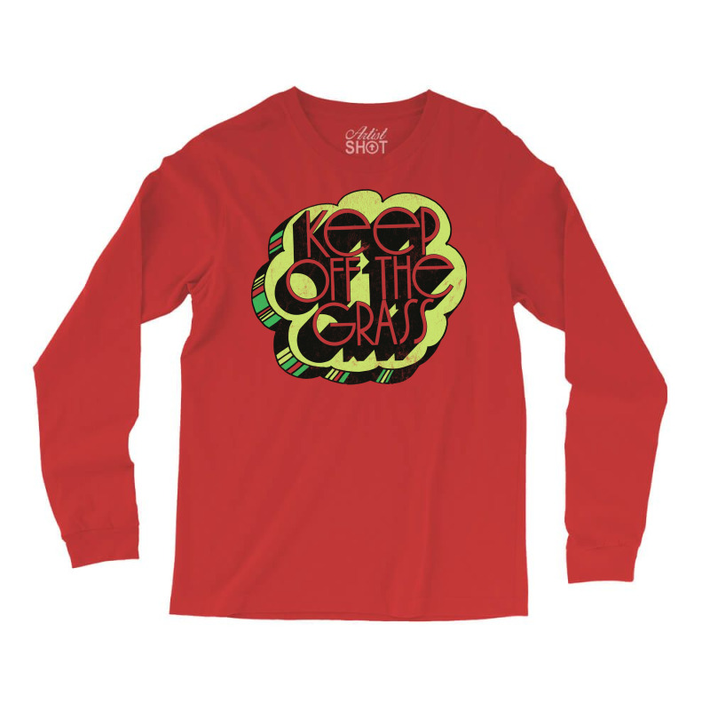 Keep Off The Grass 70s Retro Design Long Sleeve Shirts | Artistshot