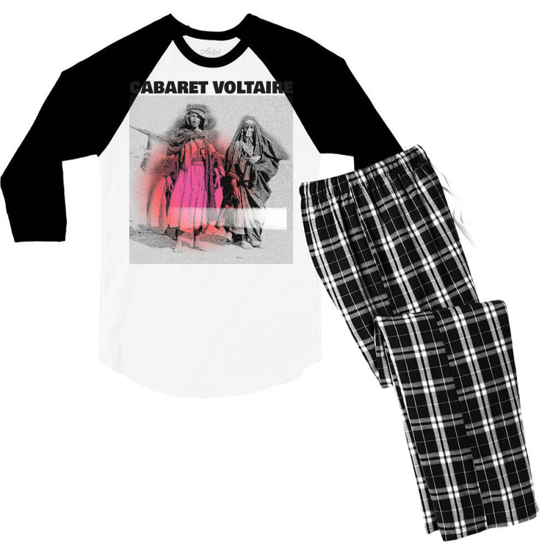 Cabaret Voltaire            Original Fan Art Design Men's 3/4 Sleeve Pajama Set | Artistshot