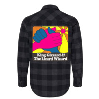 King Gizzard And The Lizard Wizard ∆ Retro Fan Art Design Flannel Shirt | Artistshot