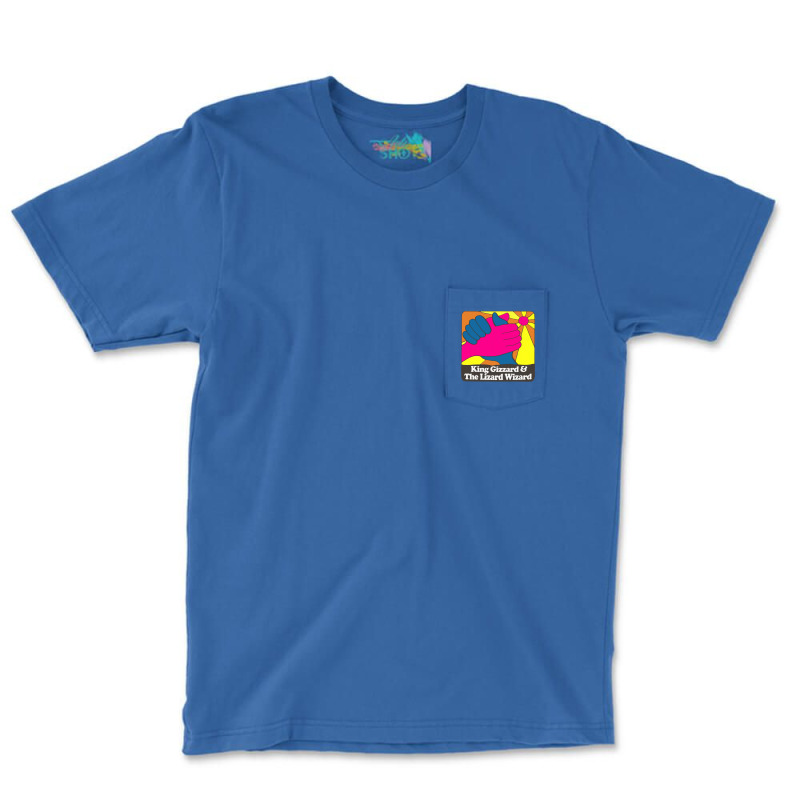 King Gizzard And The Lizard Wizard ∆ Retro Fan Art Design Pocket T-shirt | Artistshot