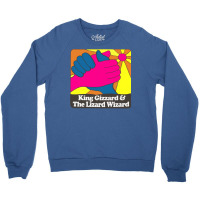 King Gizzard And The Lizard Wizard ∆ Retro Fan Art Design Crewneck Sweatshirt | Artistshot