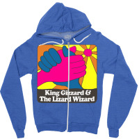 King Gizzard And The Lizard Wizard ∆ Retro Fan Art Design Zipper Hoodie | Artistshot