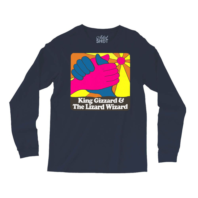 King Gizzard And The Lizard Wizard ∆ Retro Fan Art Design Long Sleeve Shirts | Artistshot