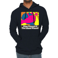 King Gizzard And The Lizard Wizard ∆ Retro Fan Art Design Lightweight Hoodie | Artistshot