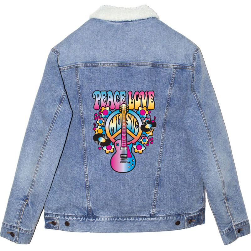 Peace Unisex Sherpa-lined Denim Jacket | Artistshot