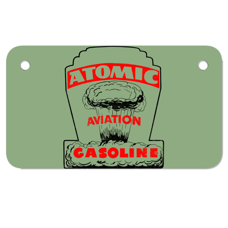 Atomic Aviation Gasoline Motorcycle License Plate | Artistshot