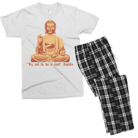 Try Not To Be A Cunt   Buddha Men's T-shirt Pajama Set | Artistshot