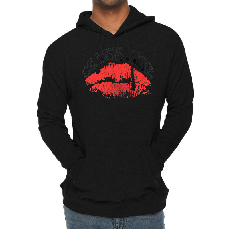 Kiss Me     Vintage 80s Aesthetic (1) Lightweight Hoodie | Artistshot