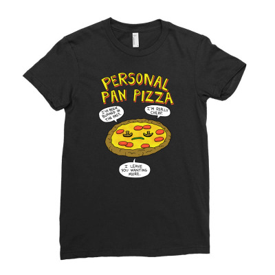 Personal Pan Pizza Ladies Fitted T-shirt Designed By Ntiart