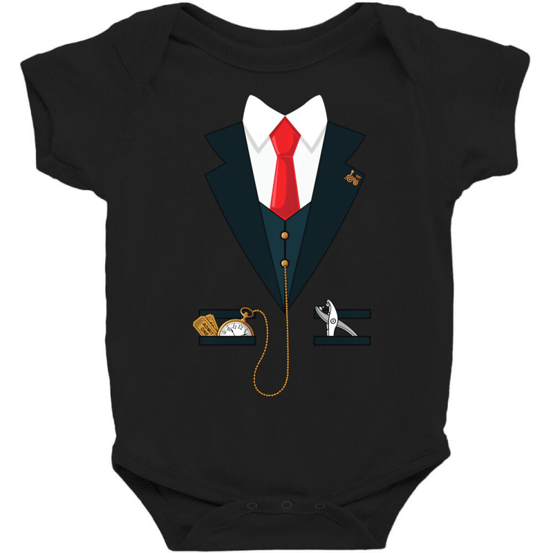 Limited Edition Train Conductor Coat Funny Halloween Costume Gift Baby Bodysuit | Artistshot