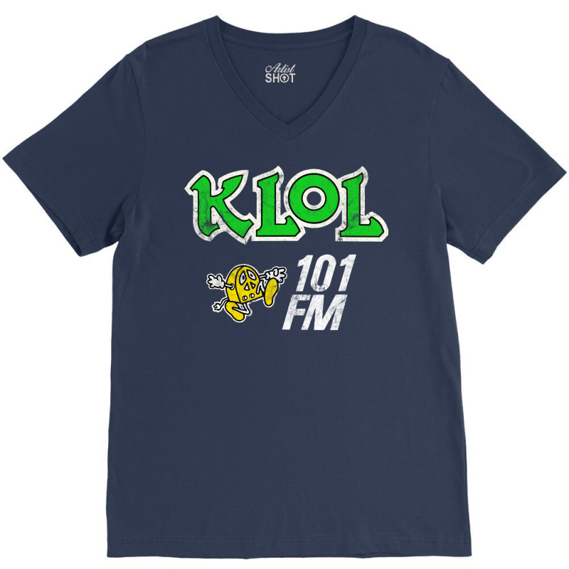 Klol Houston  80s Radio V-neck Tee | Artistshot