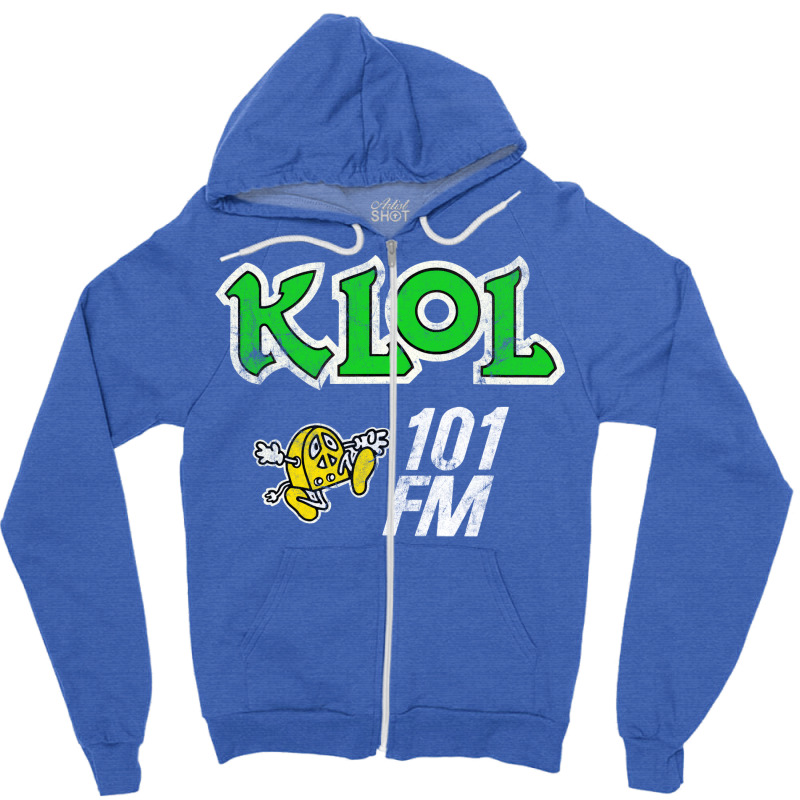 Klol Houston  80s Radio Zipper Hoodie | Artistshot