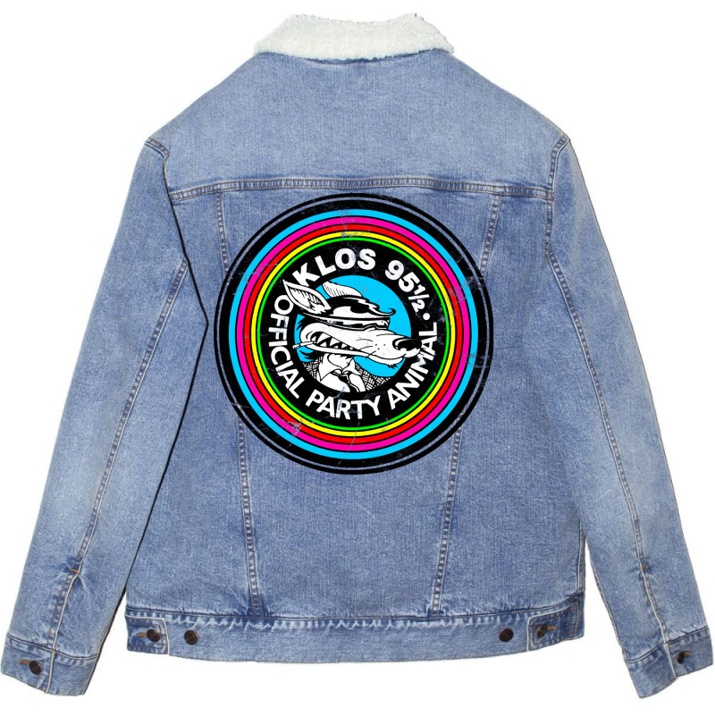 Klos La Party Animal Unisex Sherpa-lined Denim Jacket | Artistshot