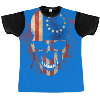 Usa Old Glory Skull Graphic T-shirt | Artistshot