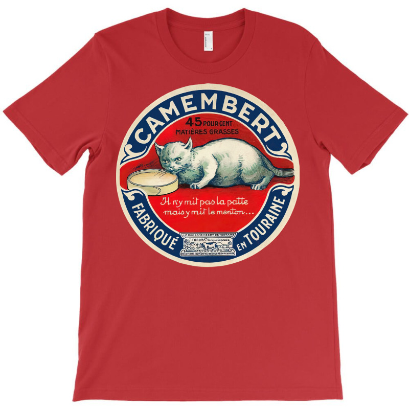 Camembert Touraine     Vintage Francophile Cheese Label T-shirt | Artistshot