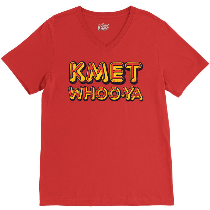 Kmet Whoo Ya Los Angeles   Distressed Design Version V-neck Tee | Artistshot