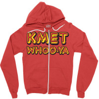 Kmet Whoo Ya Los Angeles   Distressed Design Version Zipper Hoodie | Artistshot