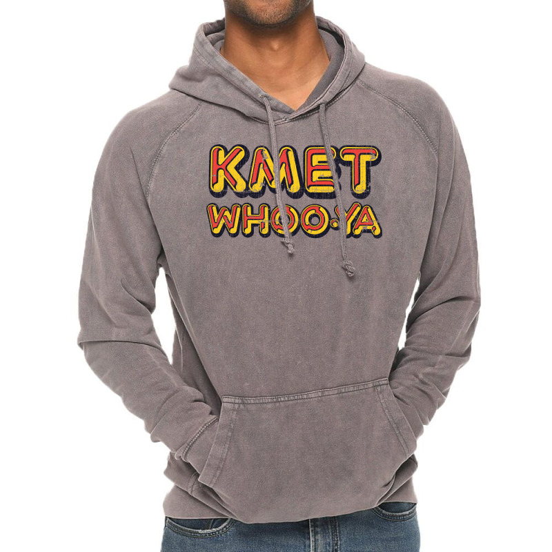 Kmet Whoo Ya Los Angeles   Distressed Design Version Vintage Hoodie | Artistshot