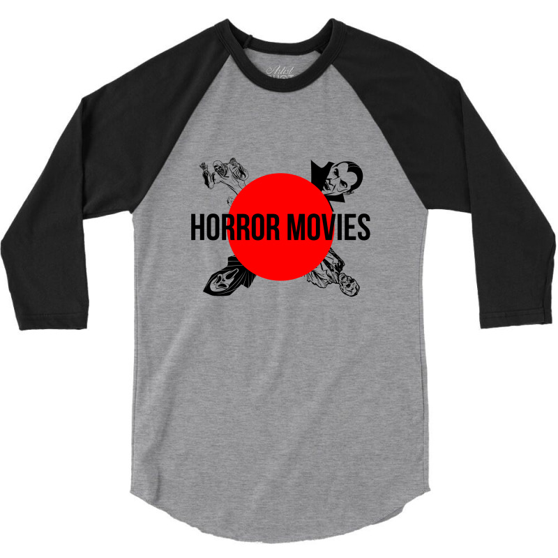 Horror Movies Lover 3/4 Sleeve Shirt by Cypryanus | Artistshot