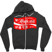 Koufu Kele   Vintage Aesthetic Chinese Cola Zipper Hoodie | Artistshot