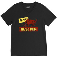 Kover's Bullpen         Retro Mid Century Aesthetic V-neck Tee | Artistshot