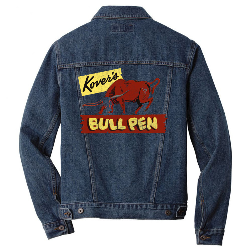 Kover's Bullpen         Retro Mid Century Aesthetic Men Denim Jacket | Artistshot