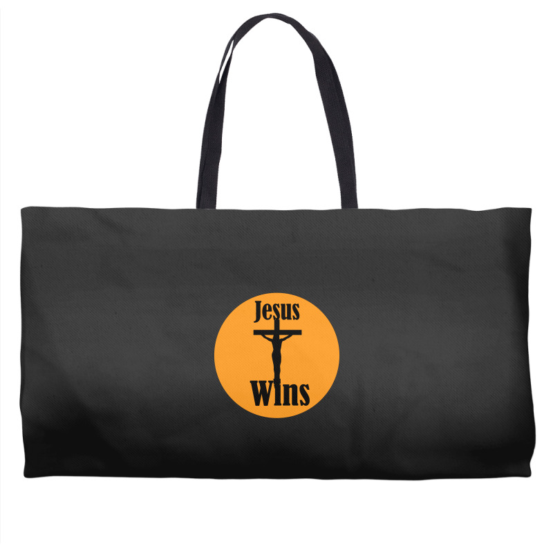 Jesus Wins Weekender Totes | Artistshot