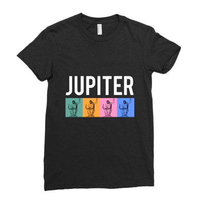 Jupiter, Roman Mythology Ladies Fitted T-shirt Designed By Cypryanus