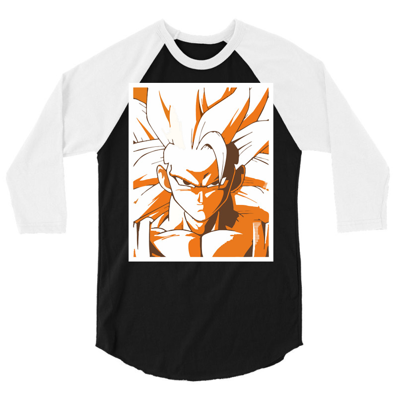 Trending Goku Super Saiyan 3-i0cz1 3/4 Sleeve Shirt by bummercaught | Artistshot