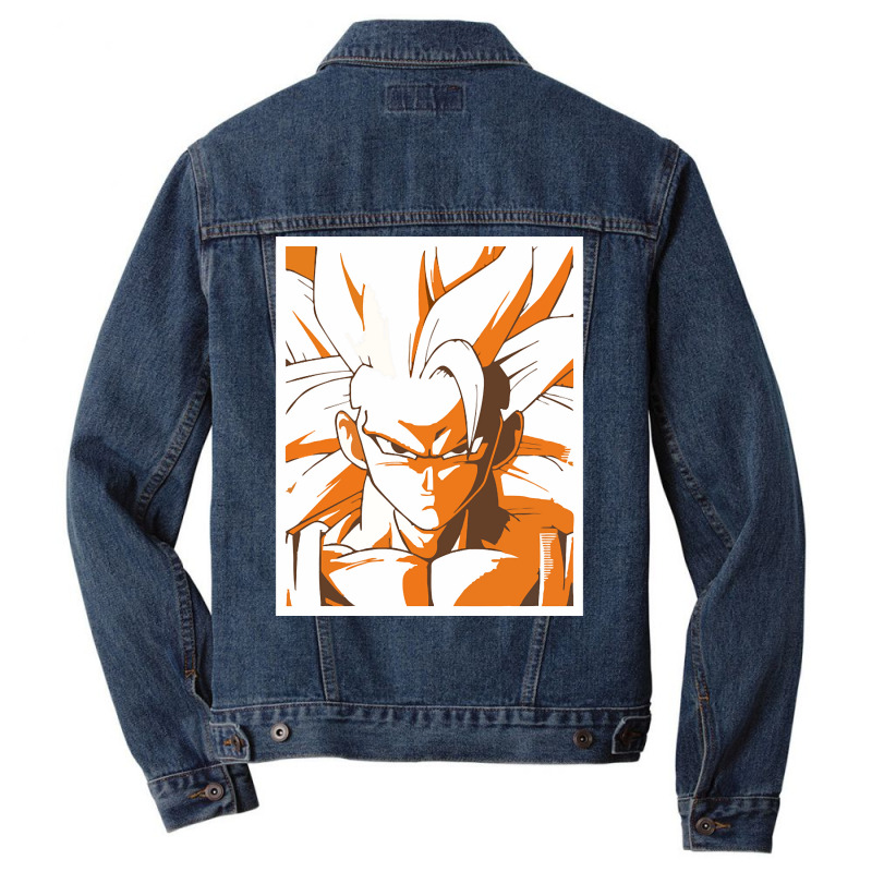 Trending Goku Super Saiyan 3-i0cz1 Men Denim Jacket by bummercaught | Artistshot