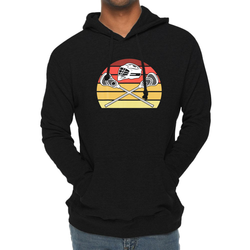 Retro Lacrosse Stick Sports Coach For Athletes Lightweight Hoodie by nyiokamonodw | Artistshot