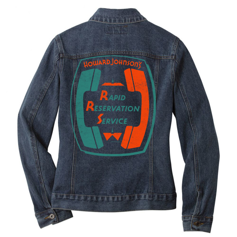 Hojo Rapid Reservation   Vintage Design Ladies Denim Jacket by assawmondayb | Artistshot