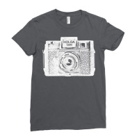 Holga 120n Faded Toy Camera Design Ladies Fitted T-shirt | Artistshot