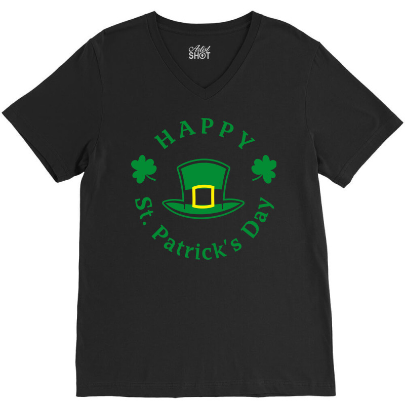 Happy St. Patrick's Day V-neck Tee | Artistshot