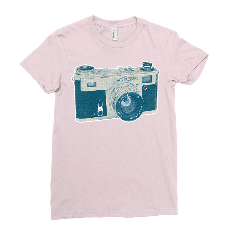 Vintage Kiev 4 Rangefinder Camera Design Ladies Fitted T-Shirt by jyttelawsont | Artistshot