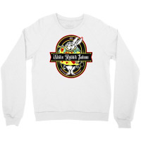 White Rabbit Saloon, Weathered Board Distressed Crewneck Sweatshirt | Artistshot