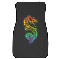 Gold Chinese Dragon With Black 1 Front Car Mat | Artistshot