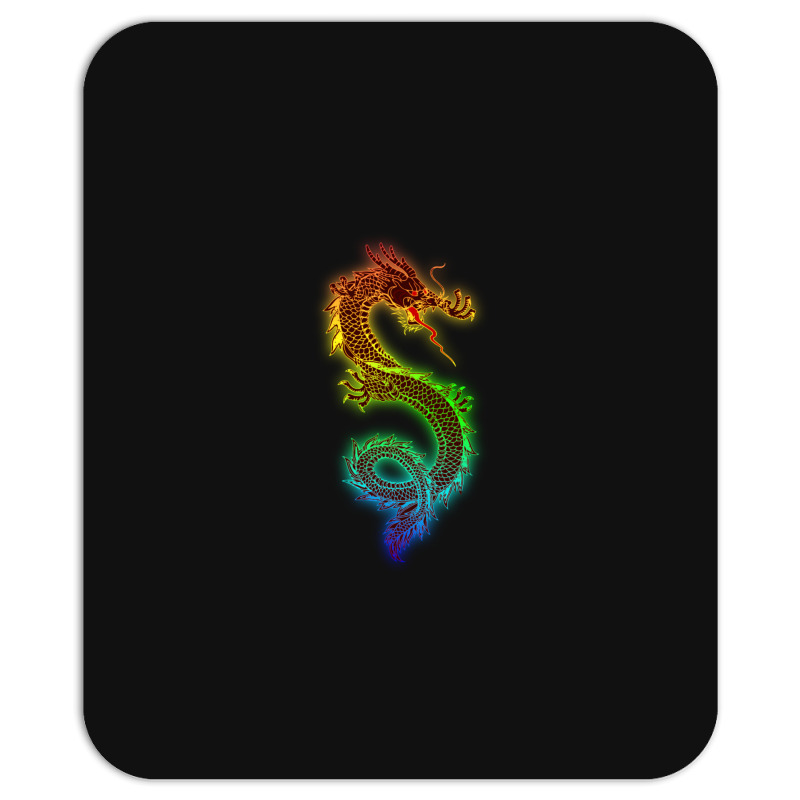 Gold Chinese Dragon With Black 1 Mousepad | Artistshot