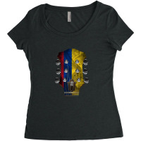 Guitar Headstock Colombia Women's Triblend Scoop T-shirt | Artistshot