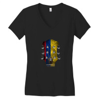 Guitar Headstock Colombia Women's V-neck T-shirt | Artistshot