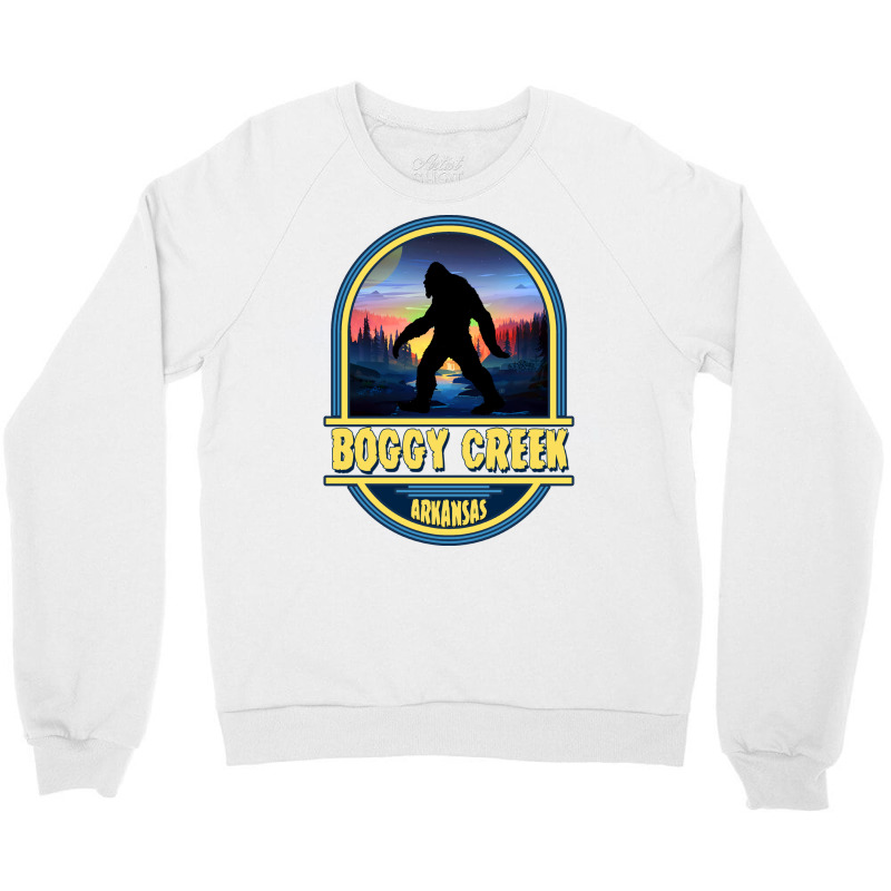 Boggy Creek, Arkansas Travel Badge Crewneck Sweatshirt by nustadtulif | Artistshot