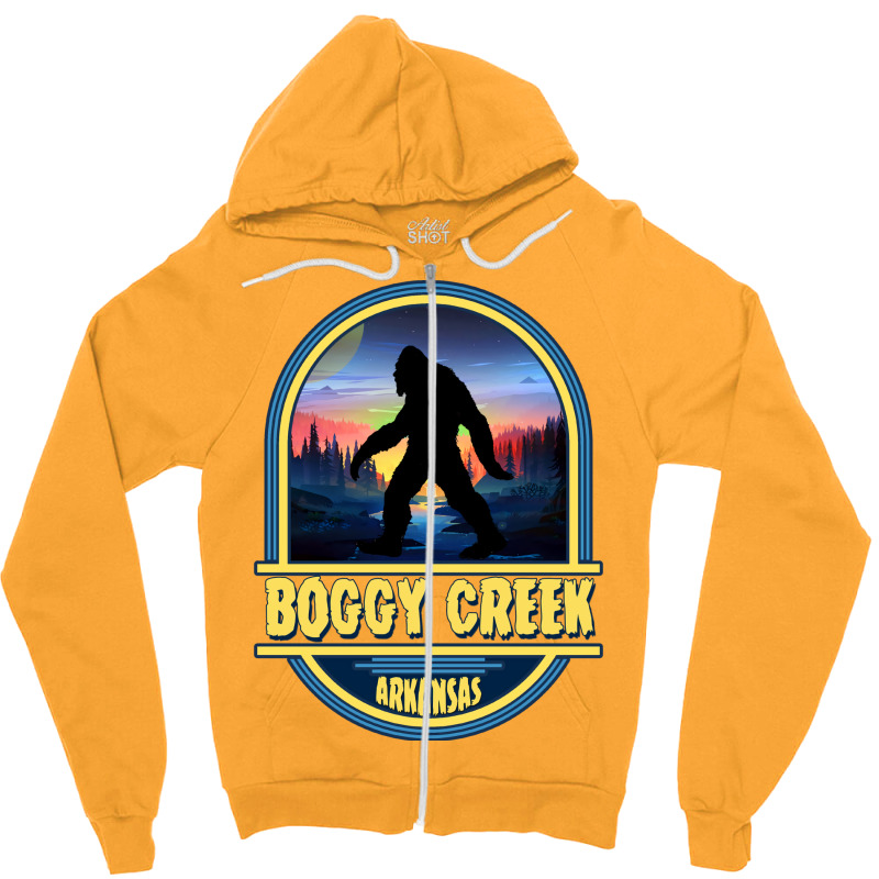 Boggy Creek, Arkansas Travel Badge Zipper Hoodie by nustadtulif | Artistshot